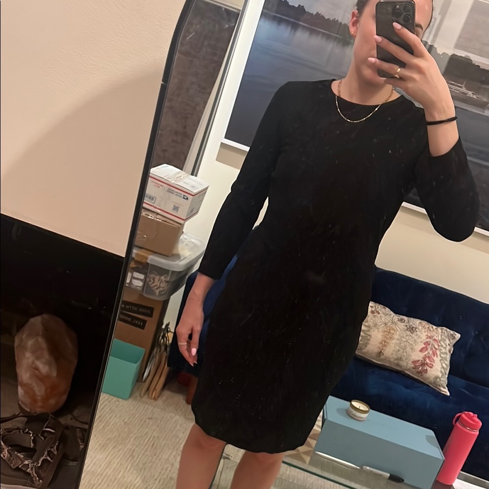 Vince Stretch Black Dress